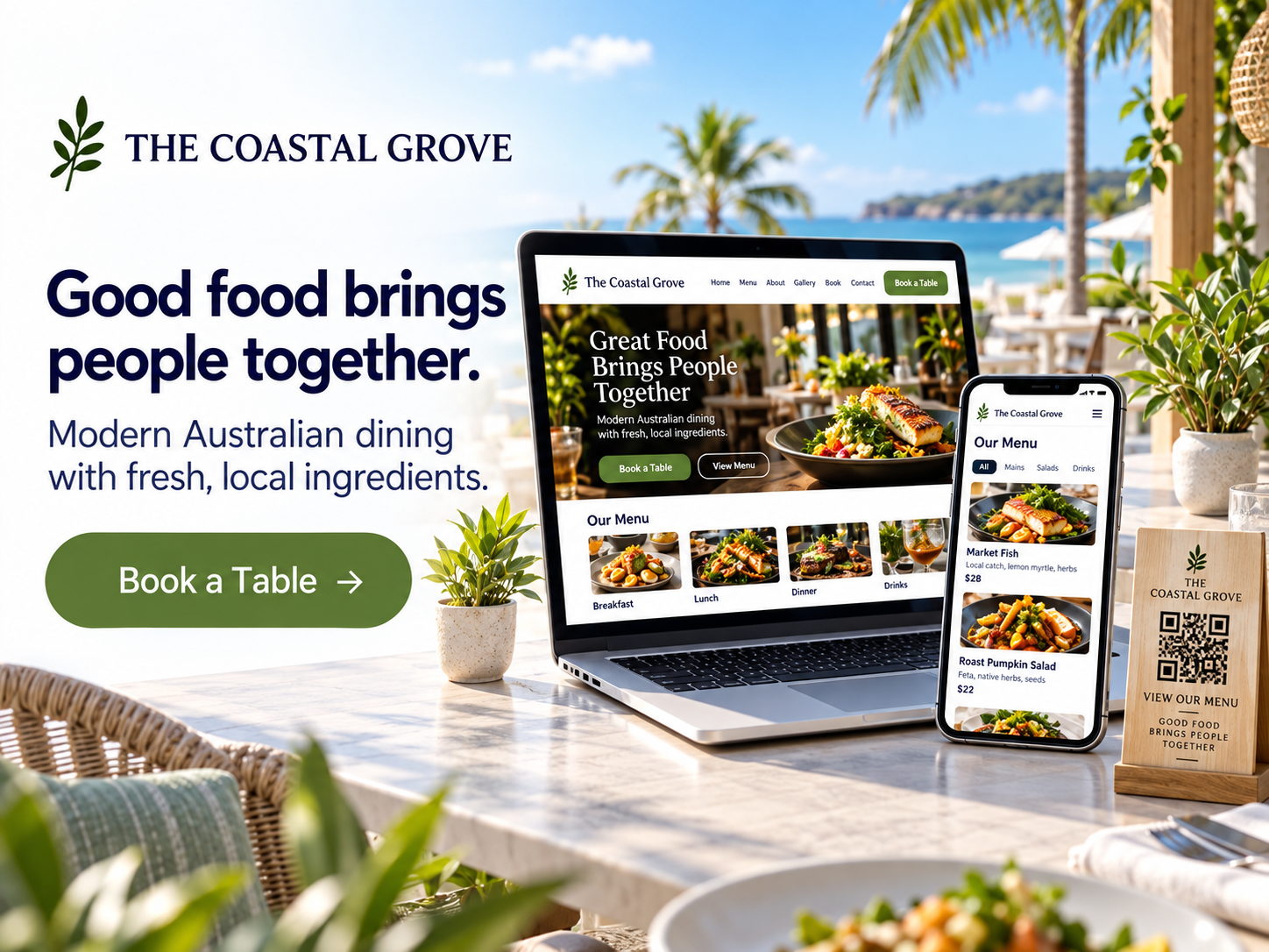 Hospitality website example 1